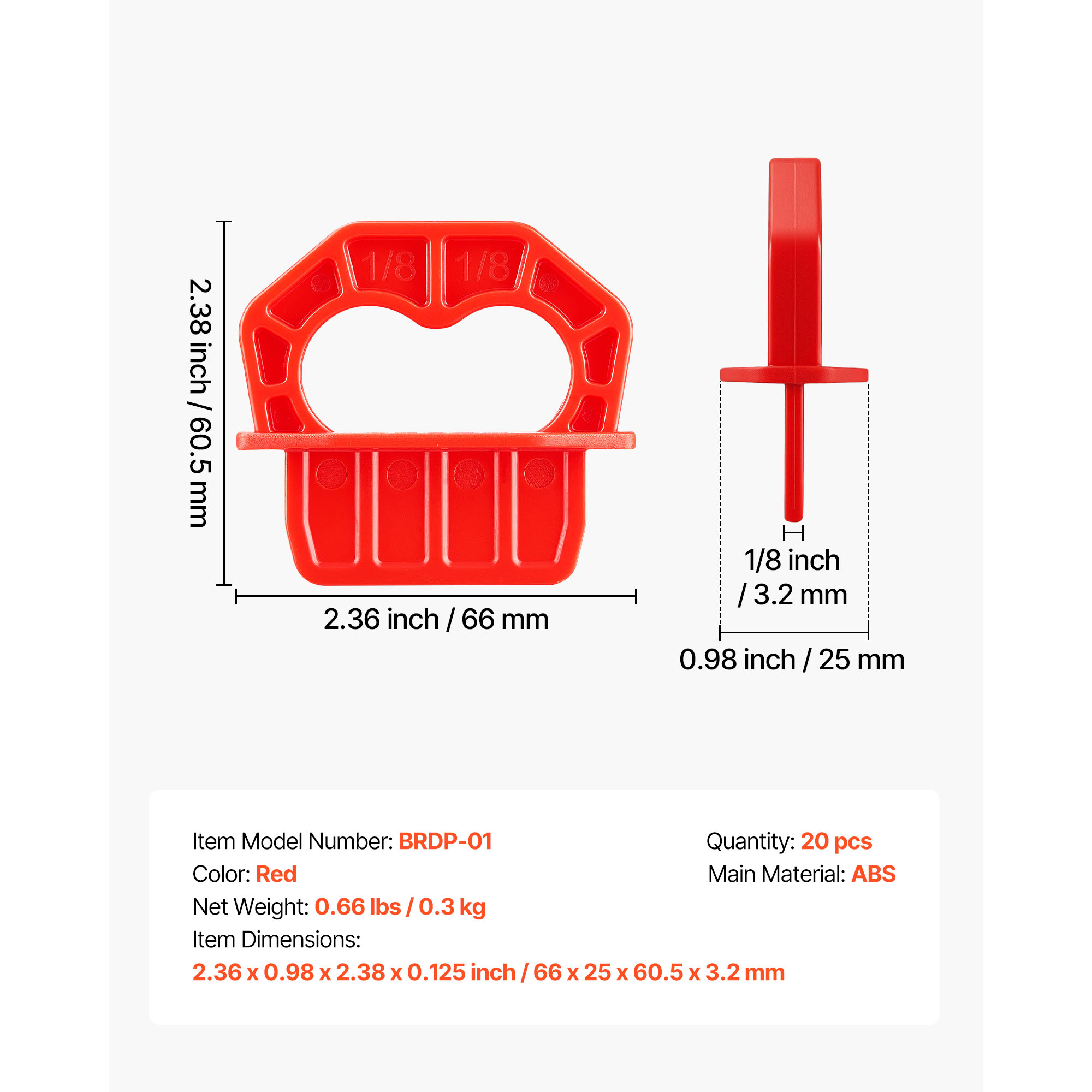 Deck Board Spacers For Composite And Hardwood Planks 20 Pack_voghion.com